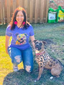 Rainbow PITBULL graphic tee