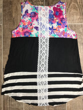 Load image into Gallery viewer, Striped beauty colorblock swing tank- FINAL SALE
