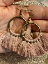 Load image into Gallery viewer, Tassel Drop earrings- TWO COLORS AVAILABLE!
