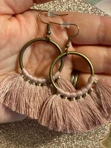 Tassel Drop earrings- TWO COLORS AVAILABLE!