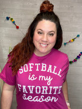 Load image into Gallery viewer, SOFTBALL IS MY FAVORITE SEASON graphic tee-
