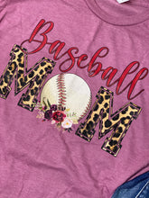 Load image into Gallery viewer, Baseball mom graphic tee
