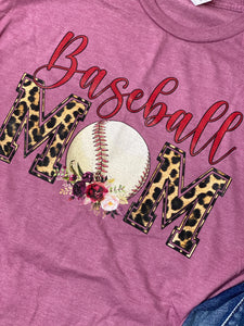 Baseball mom graphic tee