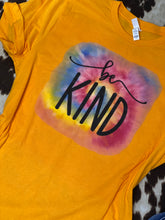 Load image into Gallery viewer, BE KIND tie dye graphic tee
