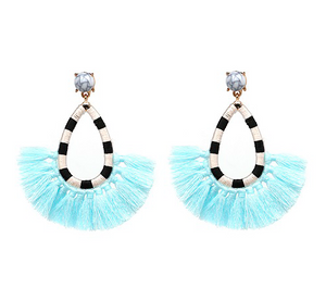 Fringey Baby colorful drop earrings- SALE