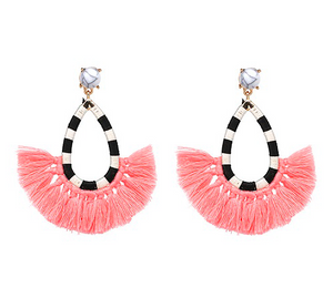 Fringey Baby colorful drop earrings- SALE