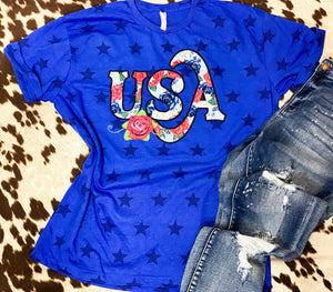 Star Spangled USA graphic tee-- LIMITED STOCK!