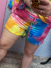 Load image into Gallery viewer, Cheerful Rainbow Lounge Shorts
