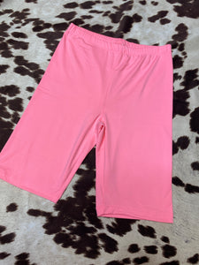 Bright coral bike shorts - REG ONLY! FINAL SALE!