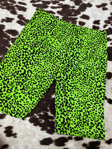 Born to stand out neon animal bike shorts