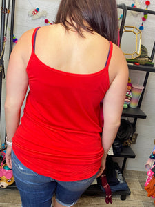 RUBY RED reversible tank- FINAL SALE