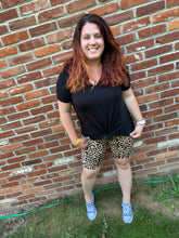 Load image into Gallery viewer, Animal Instinct Leopard Bike shorts- FINAL SALE
