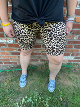 Load image into Gallery viewer, Animal Instinct Leopard Bike shorts- FINAL SALE
