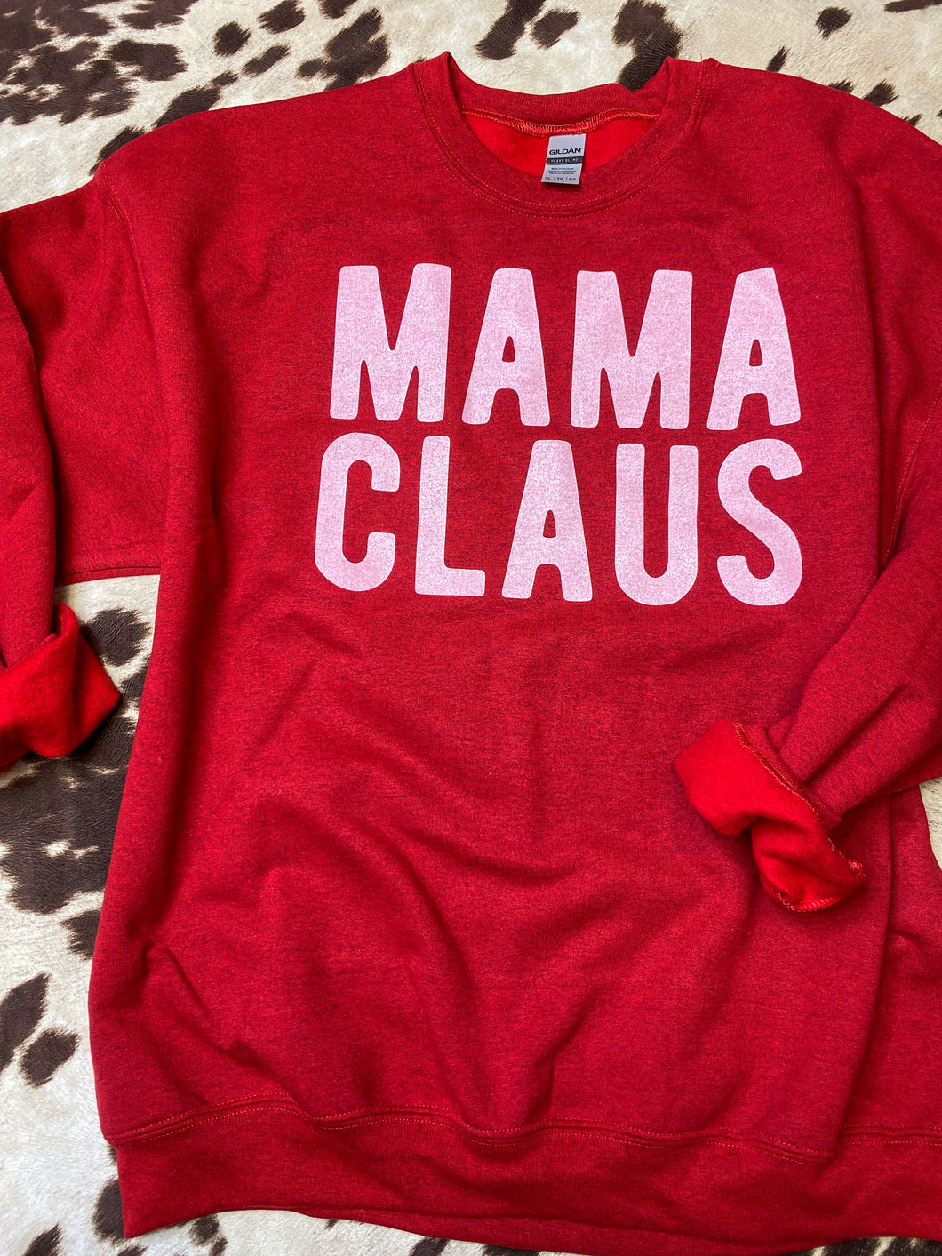 MAMA Claus red graphic sweatshirt OR TEE