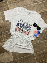 Load image into Gallery viewer, Oh My! Stars and Stripes graphic tee
