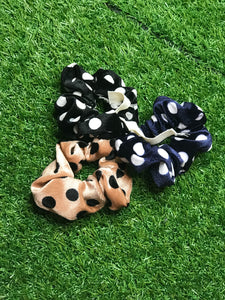 Polka Dot 3-pc scrunchie set