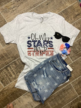 Load image into Gallery viewer, Oh My! Stars and Stripes graphic tee
