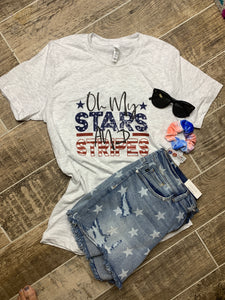 Oh My! Stars and Stripes graphic tee