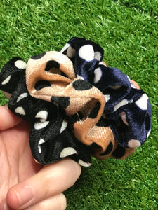 Polka Dot 3-pc scrunchie set