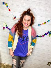 Load image into Gallery viewer, Sunrise Colorblock Boxy Cardi
