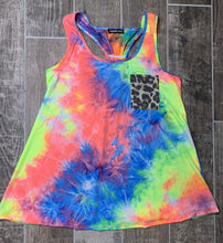 Load image into Gallery viewer, the FIERCE rainbow tie dye tank- FINAL SALE
