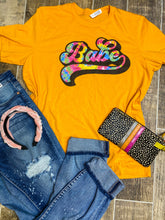 Load image into Gallery viewer, BABE tie dye graphic tee
