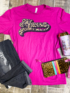 MAMA leopard graphic tee