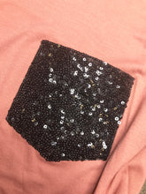 Load image into Gallery viewer, the MANDY tee- sparkle and mauve!
