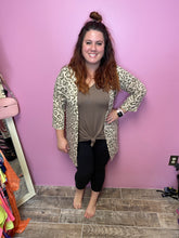 Load image into Gallery viewer, Leopard Dreams 3/4 length lightweight cardi- REG ONLY
