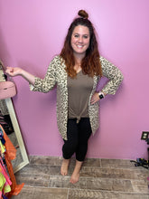Load image into Gallery viewer, Leopard Dreams 3/4 length lightweight cardi- REG ONLY
