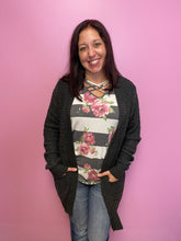 Load image into Gallery viewer, Charcoal Dream oversized popcorn cardi
