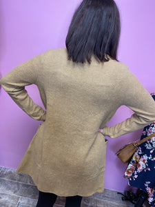 Casual Camel Pocket Cardi- FINAL SALE!