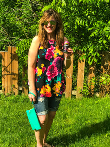 Floral persuasion tank