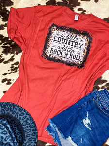 A little bit country, a little bit rock and roll graphic tee