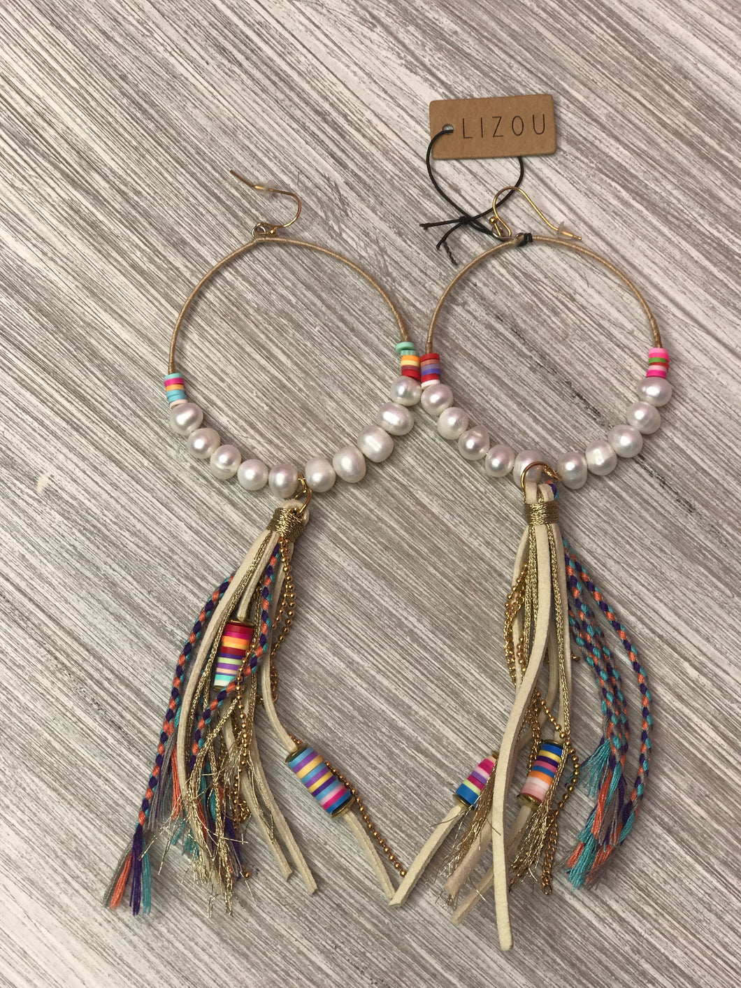 PEARL DREAMING statement earrings