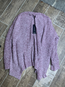 GAGA over Grape chenille oversized sweater