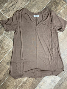 Mocha Latte luxe tee- FINAL SALE