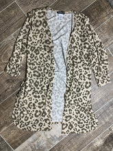 Load image into Gallery viewer, Leopard Dreams 3/4 length lightweight cardi- REG ONLY
