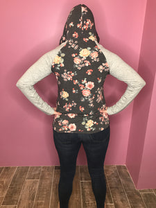 Floral BEAUTY lightweight hoodie