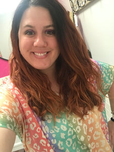 Lisa Frank rainbow animal top