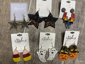 Halloween beaded dangles