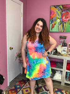 Woodstock wonderland tie dye dress