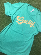 Load image into Gallery viewer, LUCKY Glitter Tee
