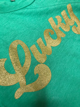 Load image into Gallery viewer, LUCKY Glitter Tee
