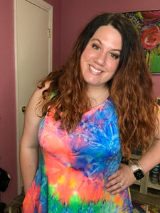 Woodstock wonderland tie dye dress