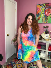 Load image into Gallery viewer, Woodstock wonderland tie dye dress
