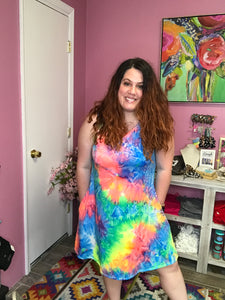 Woodstock wonderland tie dye dress