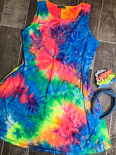 Load image into Gallery viewer, Woodstock wonderland tie dye dress
