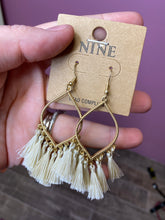 Load image into Gallery viewer, Moroccan Vibes Dangle Earrings in Ivory
