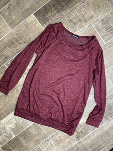 Mustang Maroon lightweight pullover